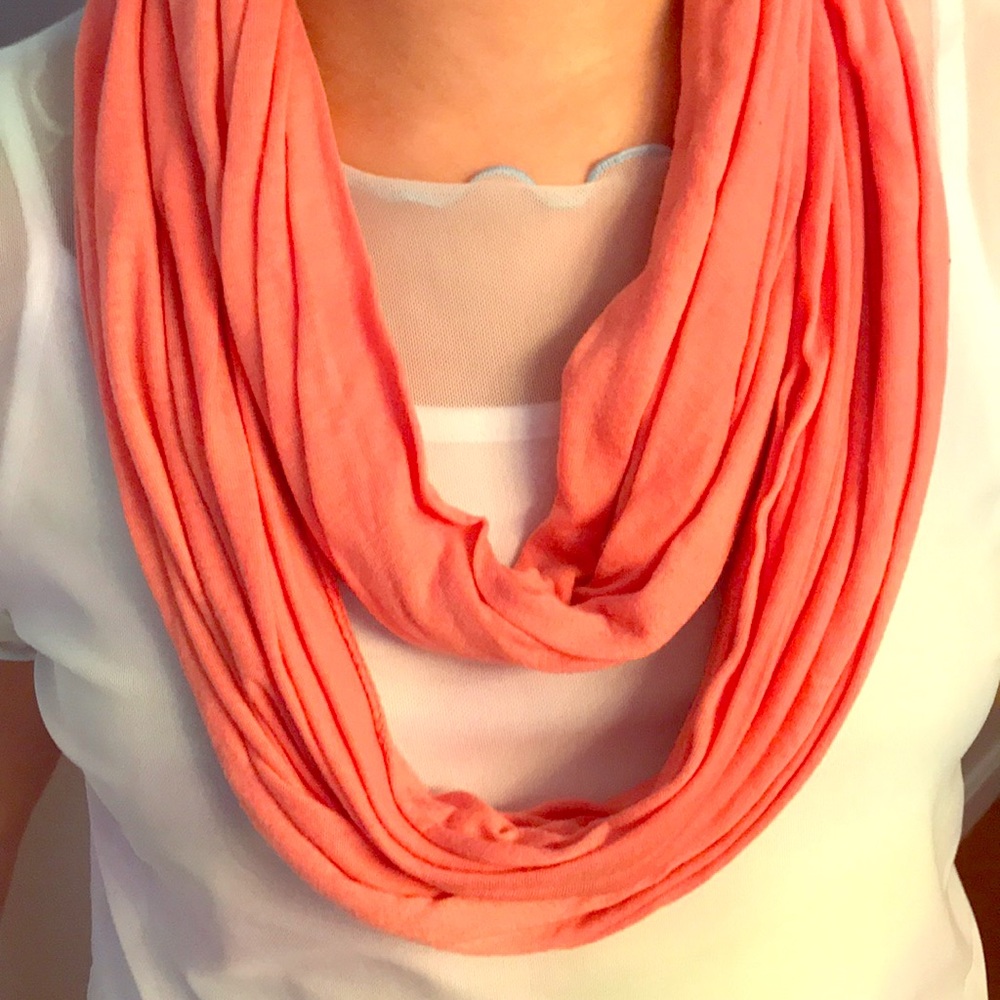 Peach Infinity Scarf